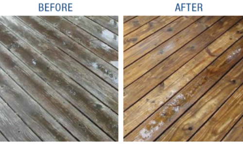 Wooden Deck Pressure Washing