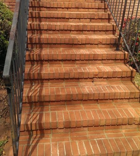 Brick Staircase After APR Power Washing